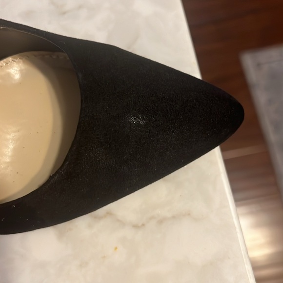 Cathy Jean black suede pointed toe pumps size 7.5 - Picture 11 of 12